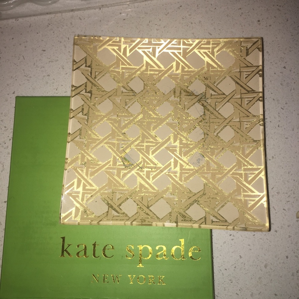 kate Spade glass catchall